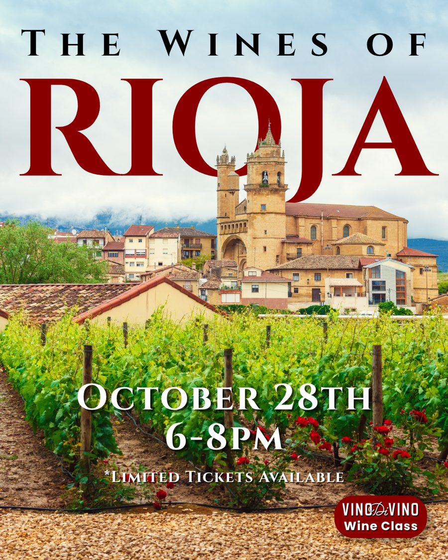 Vinodivino class flier: The Wines of Rioja, October 28th, 6 to 8 pm
